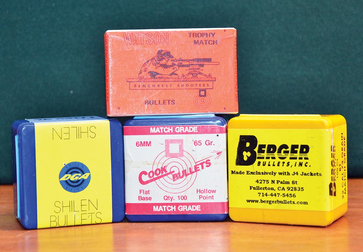 When developing loads for his rifle, Layne utilized bullets left over from his days of benchrest competition with rifles in 6mm BR Remington and 6mm PPC.